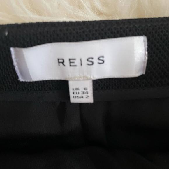 Reiss Ricky side button black skirt - Picture 3 of 5
